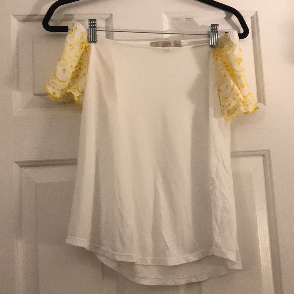 Loft off the shoulder shirt